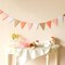 10-feet Vintage Style Pennant Banner, Rose Gold Party Banner, Paper Triangle Flags Bunting for Boho Wedding Party, Baby Shower, Girl Room Nursery Decoration (Ivory+Pink+Rose Gold Glitter)
